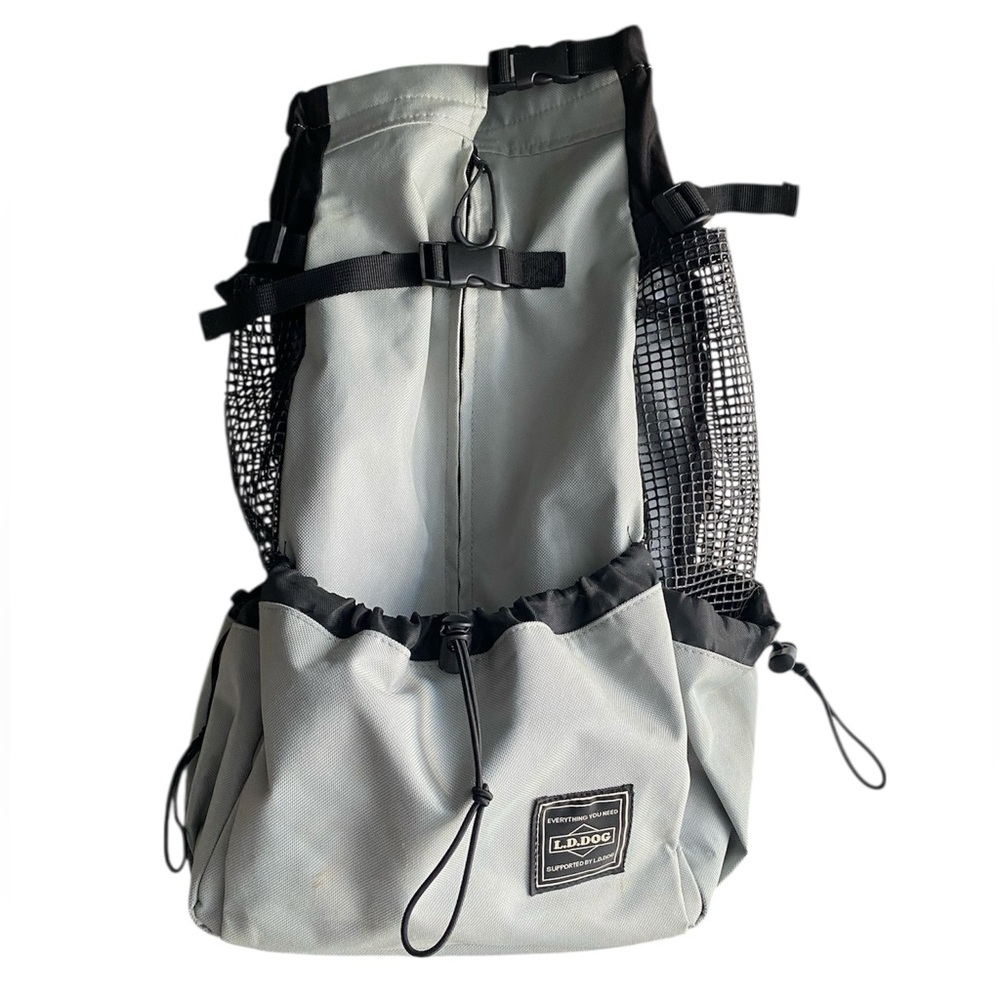 Dog Backpack - L.D. Dog Light Gray - Medium